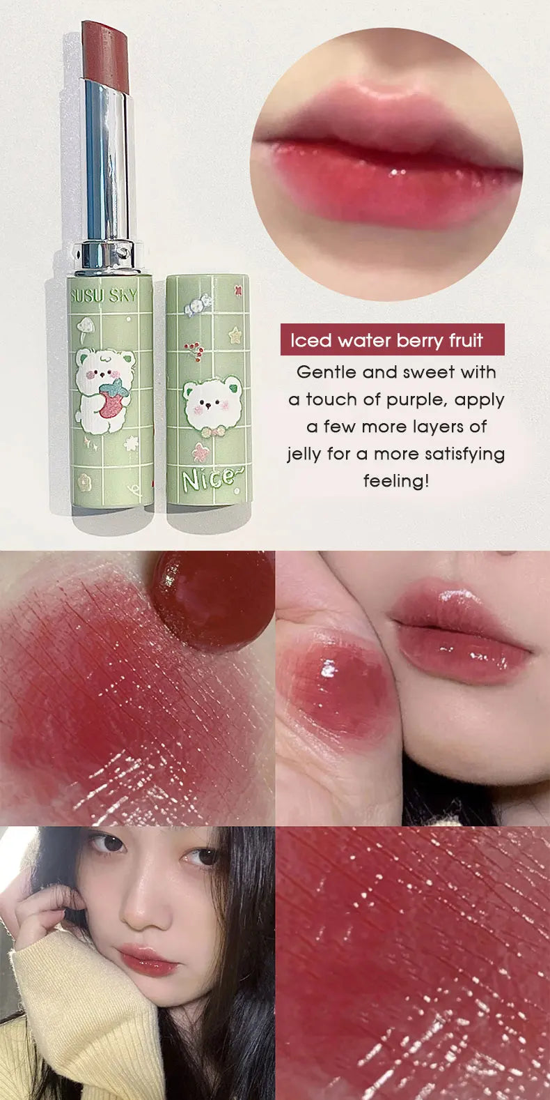 Cute Paradise Lipstick – återfuktande läppstift med färg & vård i ett