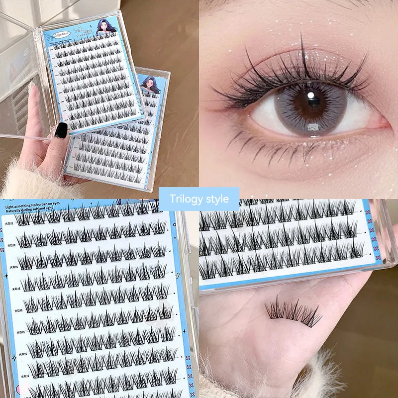 Gege Bear no-glue lösögonfransar – enkel 3-stegs applicering