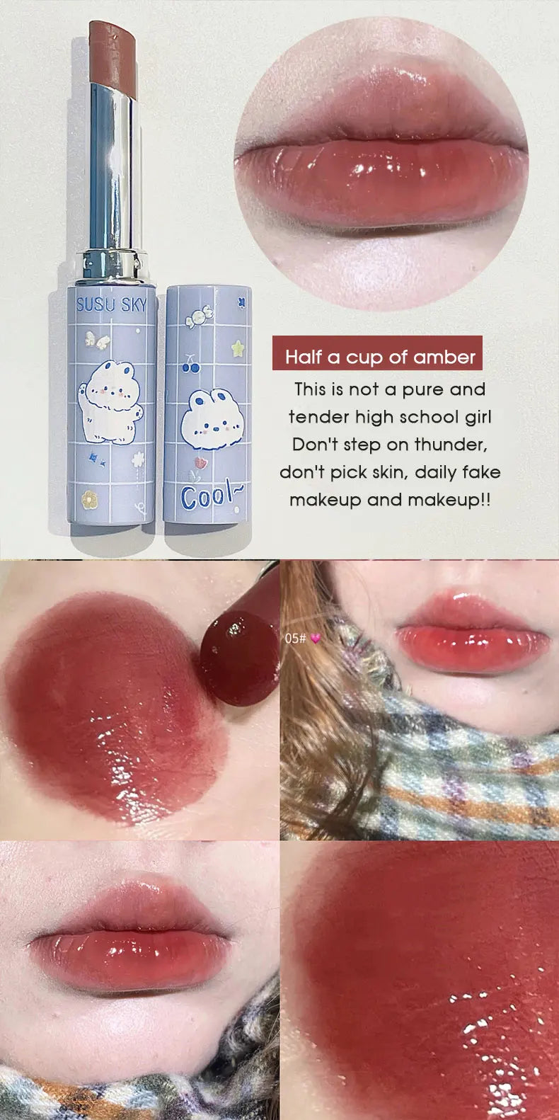 Cute Paradise Lipstick – återfuktande läppstift med färg & vård i ett