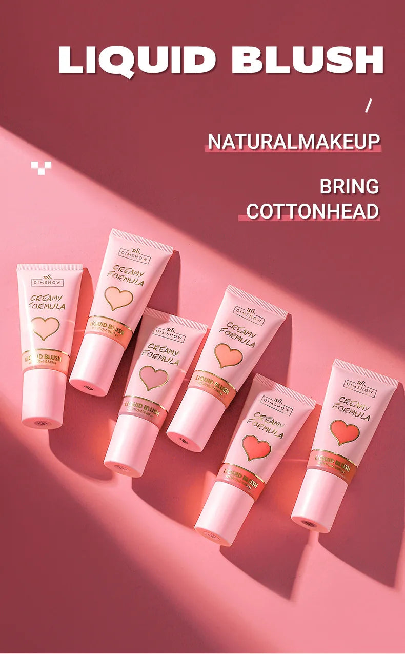 Velvet Blush – 6-färgs sponge head rouge för kinder & läppar