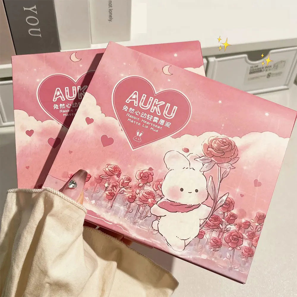 6-pack kawaii läppstiftset – koreansk makeup i matta nyanser