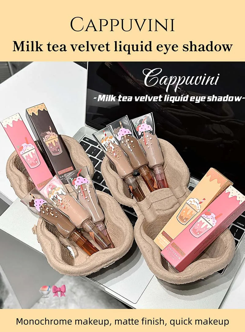 Milk Tea – flytande matt ögonskugga