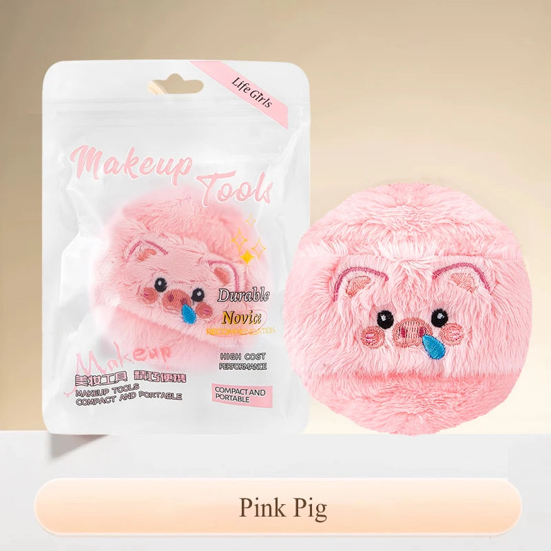 Cute Plush Powder Puff – mjuk puff för flawless finish