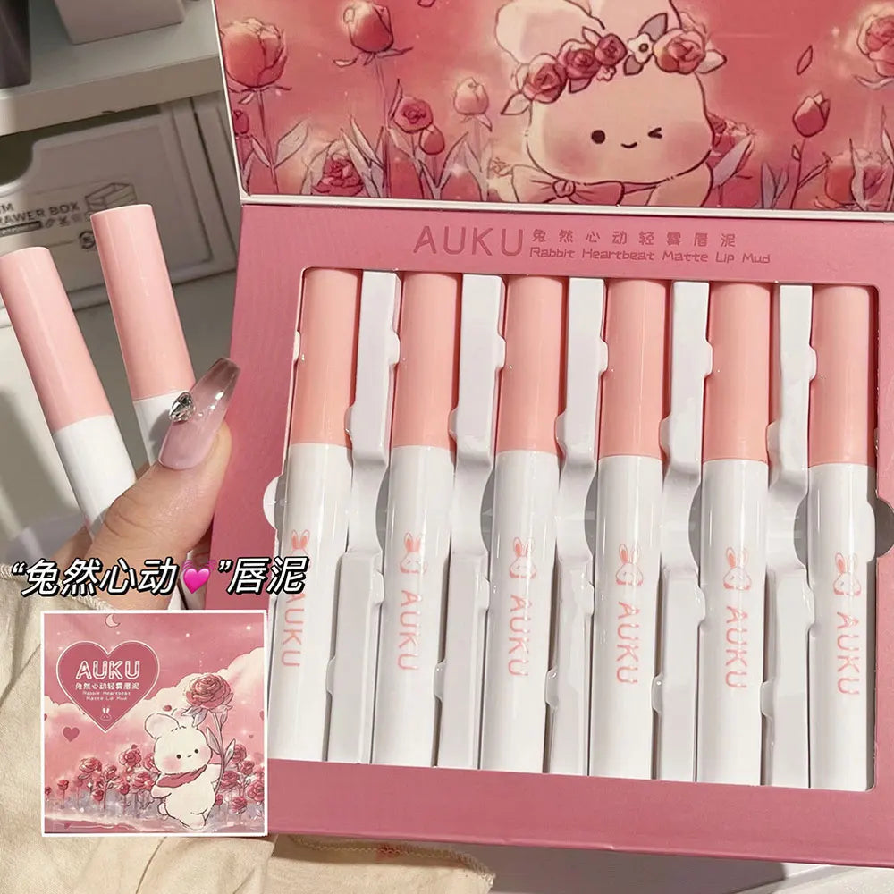 6-pack kawaii läppstiftset – koreansk makeup i matta nyanser