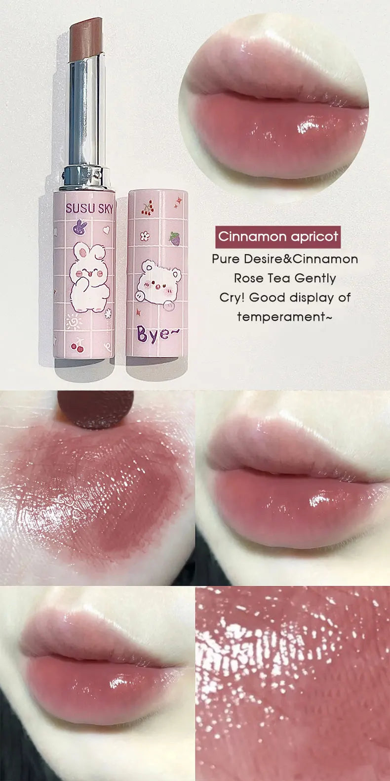 Cute Paradise Lipstick – återfuktande läppstift med färg & vård i ett