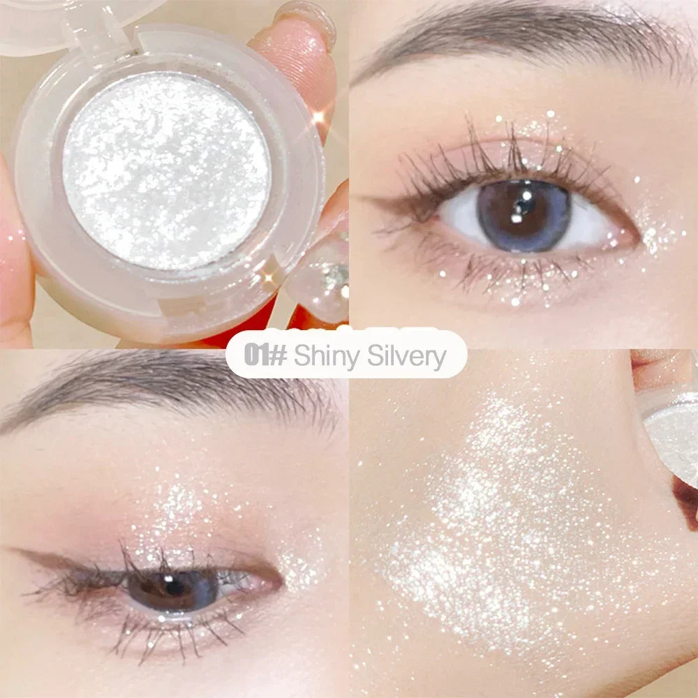 Diamond Glitter Eyeshadow – vattenfast singelögonskugga med intensiv glans & lång hållbarhet
