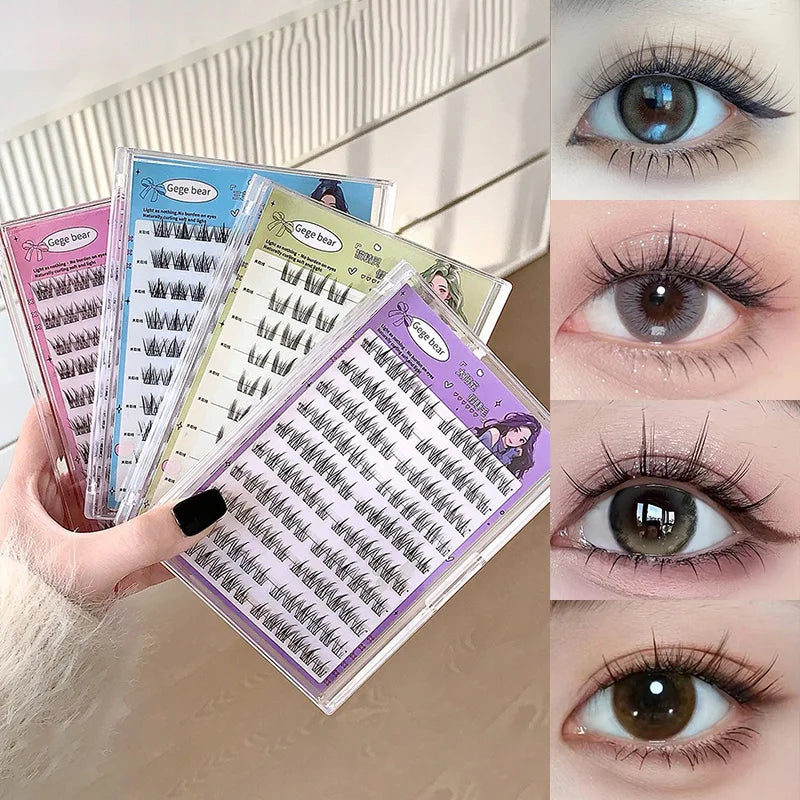 Gege Bear no-glue lösögonfransar – enkel 3-stegs applicering