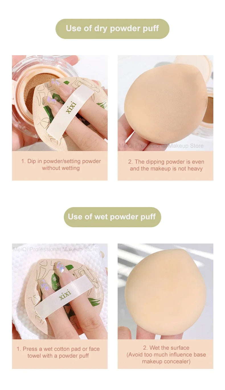 Söta cartoon makeup-sponges – air cushion BB cream puff, mjuk & flexibel för foundation & concealer