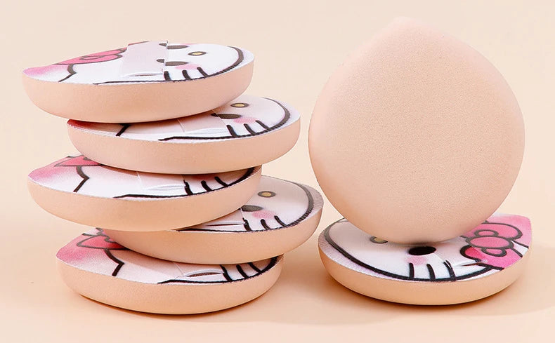 Hello Kitty Makeup Sponge 4-pack – supermjuk puff för foundation & BB-cream