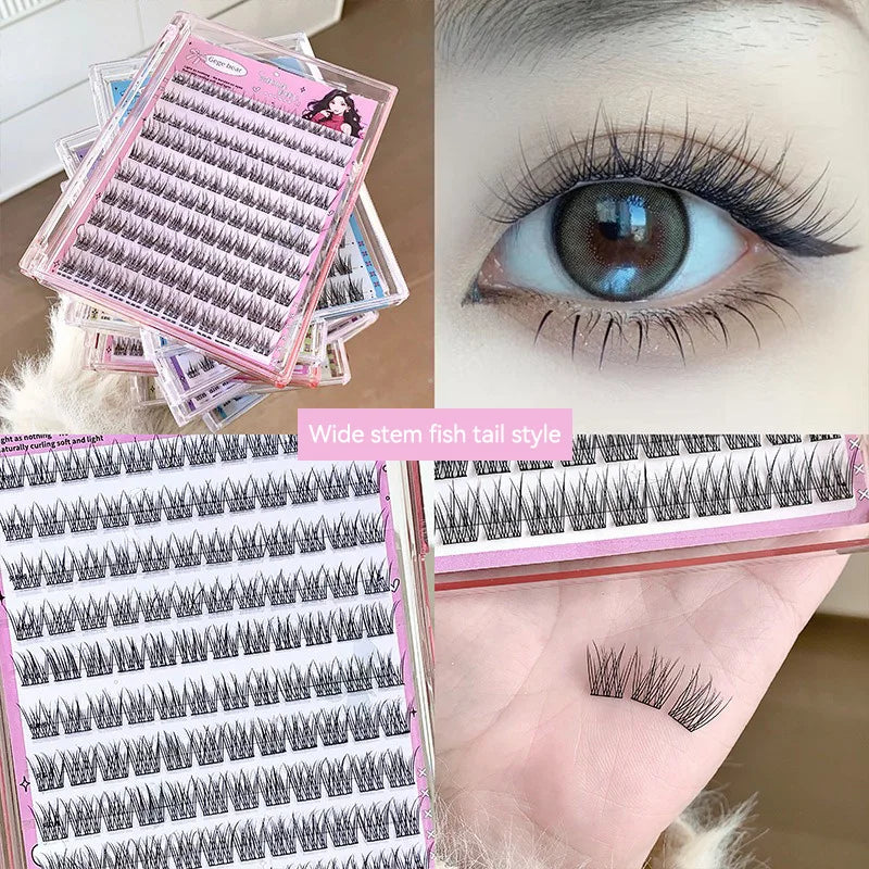 Gege Bear no-glue lösögonfransar – enkel 3-stegs applicering