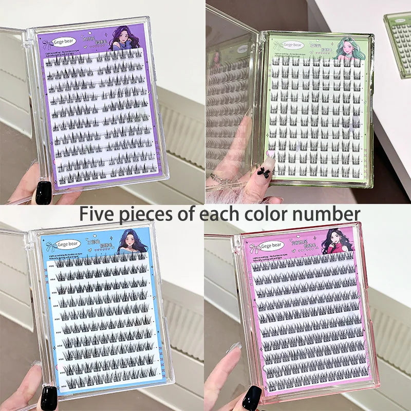 Gege Bear no-glue lösögonfransar – enkel 3-stegs applicering