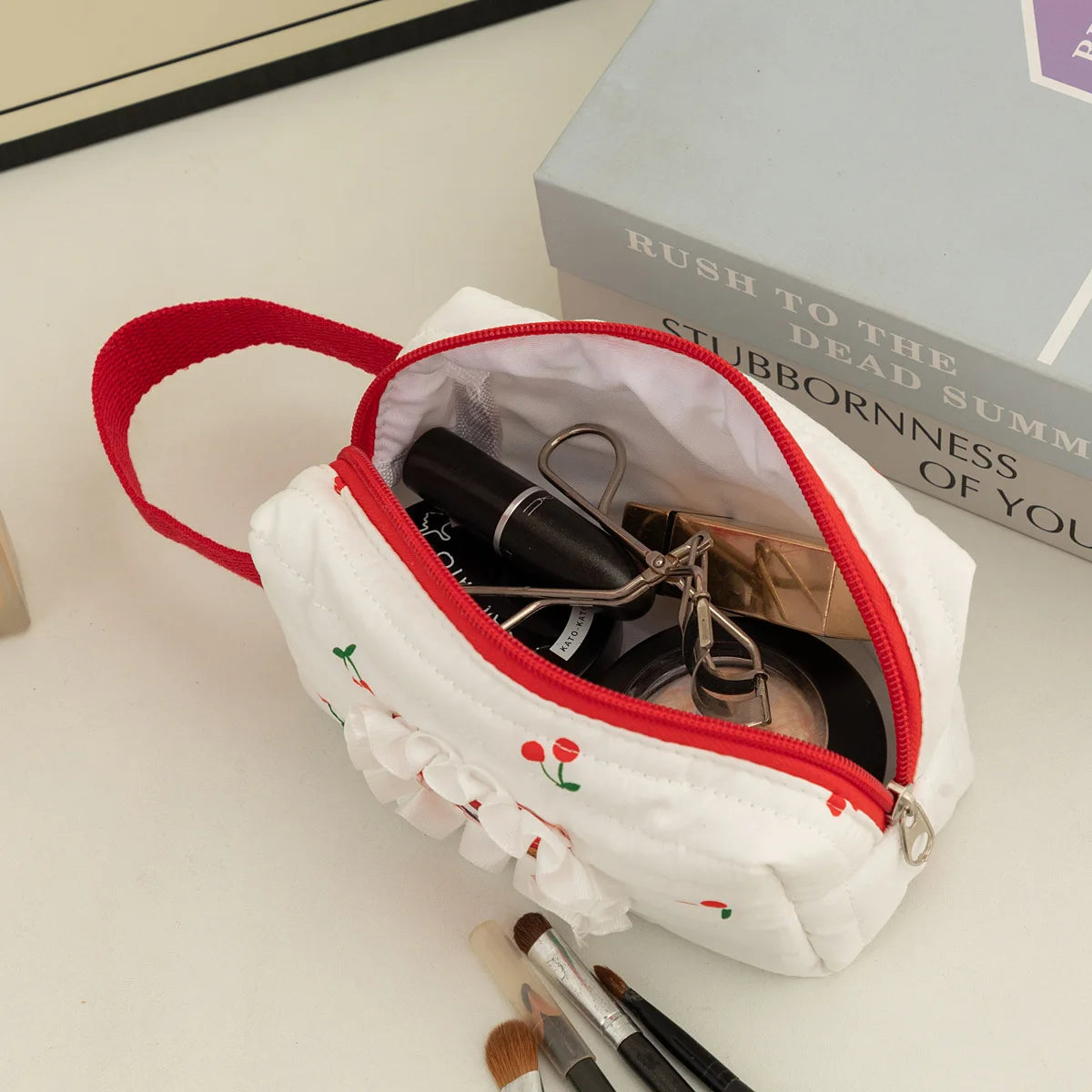 Cute Cat Makeup Bag – stor sminkväska med kawaii design