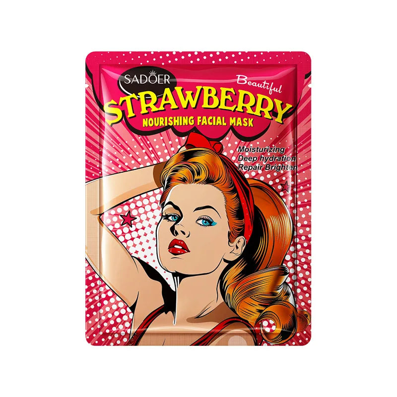 Beauty Fruits ansiktsmasker 8-pack – återfuktande, lystergivande & uppstramande sheet masks