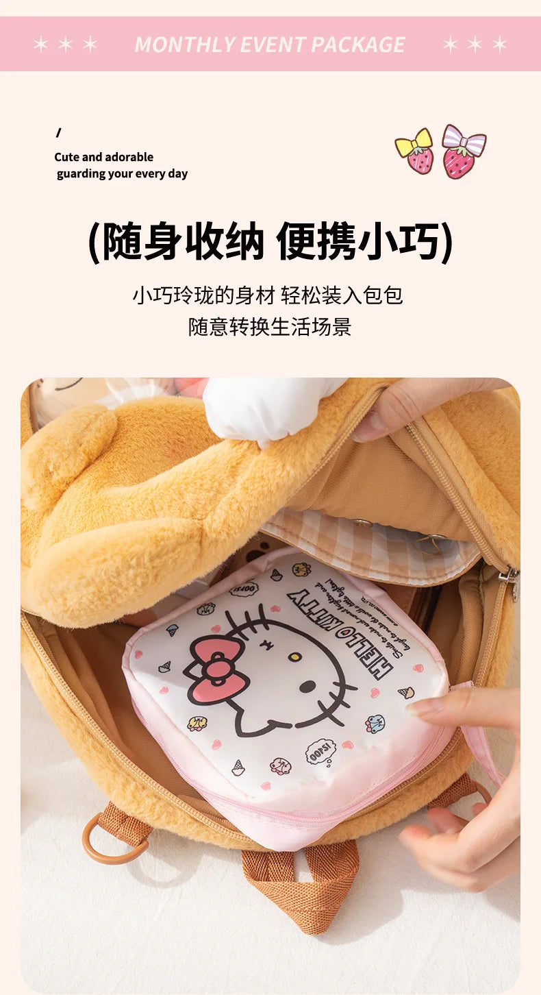 Kawaii Hello Kitty & Kuromi Makeup Bag – söt sminkväska för vardag & resa