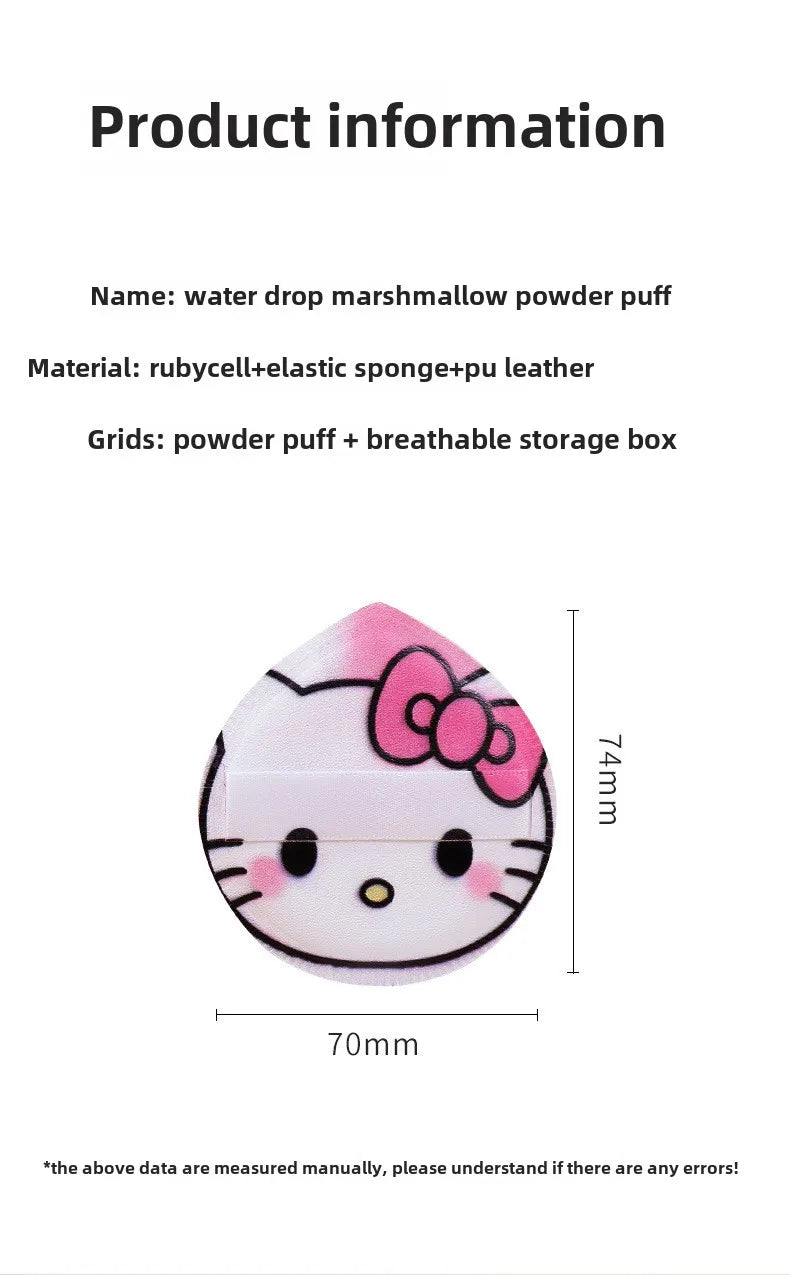 Hello Kitty Makeup Sponge 4-pack – supermjuk puff för foundation & BB-cream