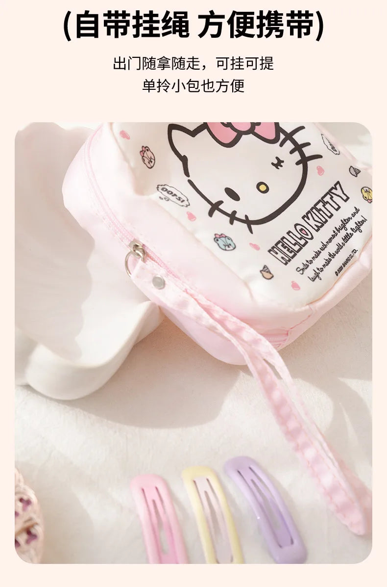 Kawaii Hello Kitty & Kuromi Makeup Bag – söt sminkväska för vardag & resa