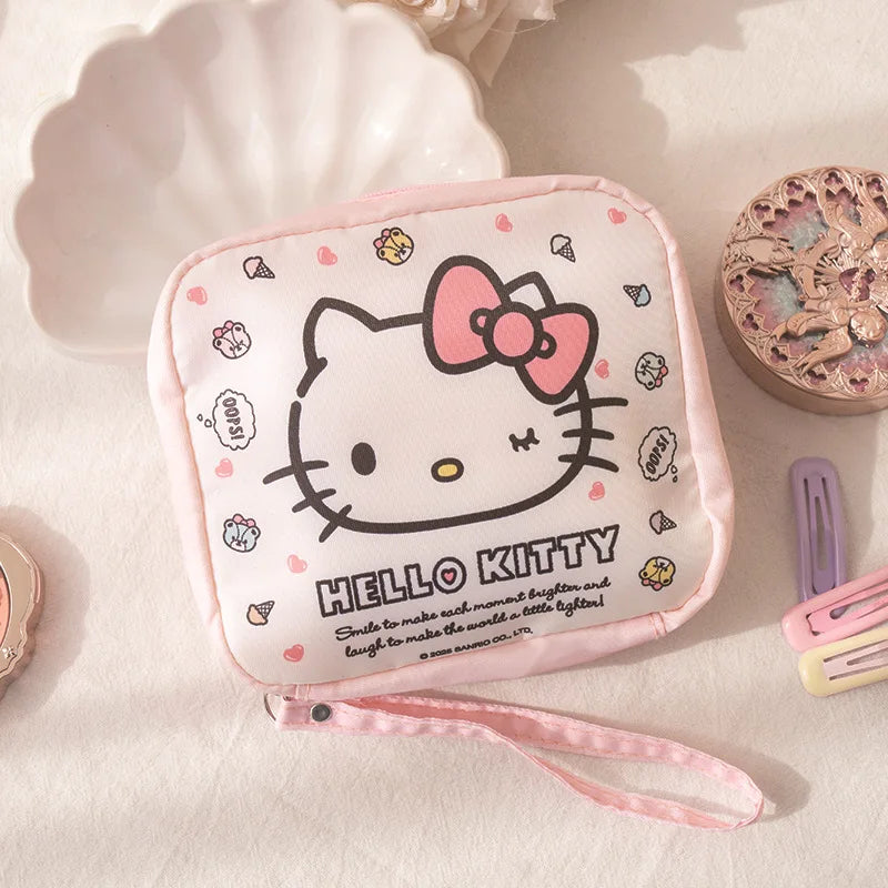 Kawaii Hello Kitty & Kuromi Makeup Bag – söt sminkväska för vardag & resa