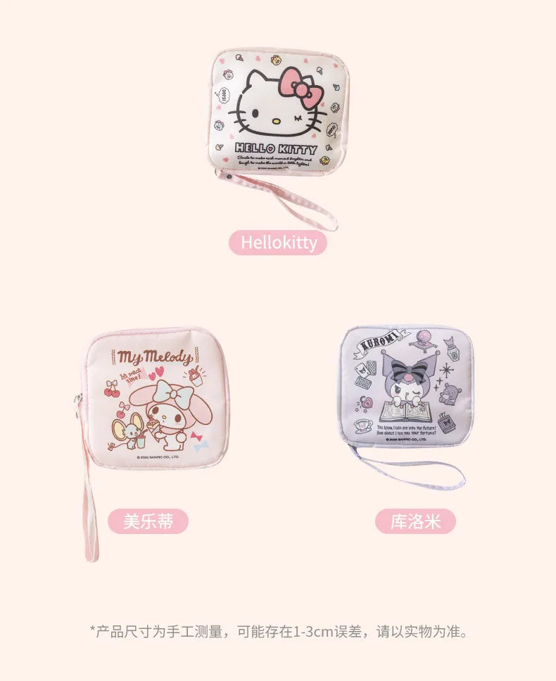 Kawaii Hello Kitty & Kuromi Makeup Bag – söt sminkväska för vardag & resa