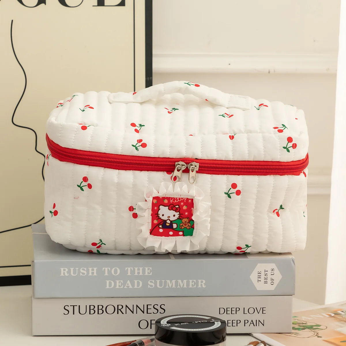 Cute Cat Makeup Bag – stor sminkväska med kawaii design