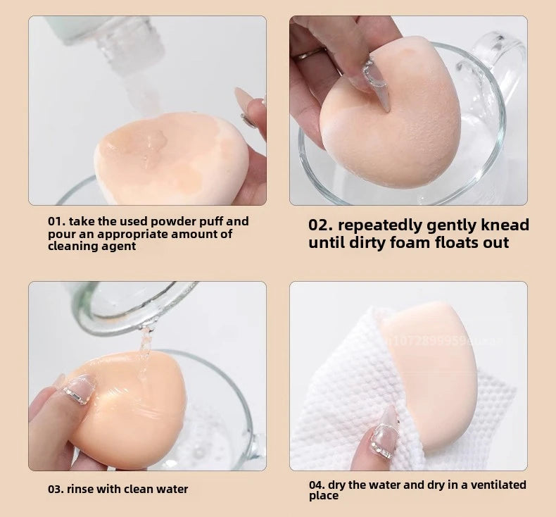 Hello Kitty Makeup Sponge 4-pack – supermjuk puff för foundation & BB-cream