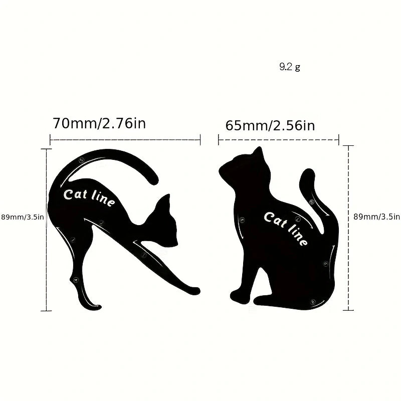 2-pack eyeliner-stencils – enkla mallar för cat eye & eyeliner-looks
