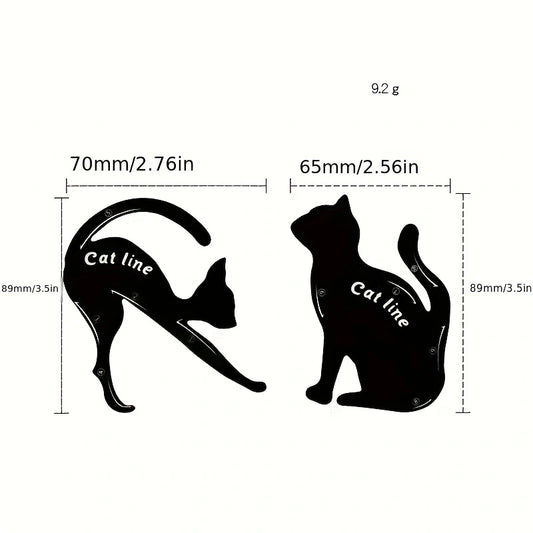 2-pack eyeliner-stencils – enkla mallar för cat eye & eyeliner-looks