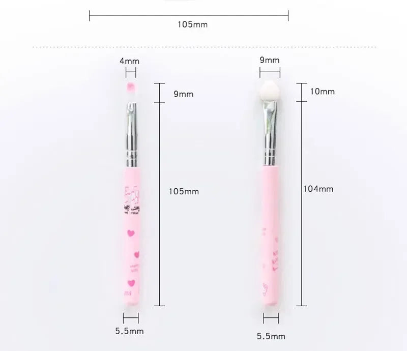 Sanrio Hello Kitty sminkborstset – kawaii makeupborstar i box