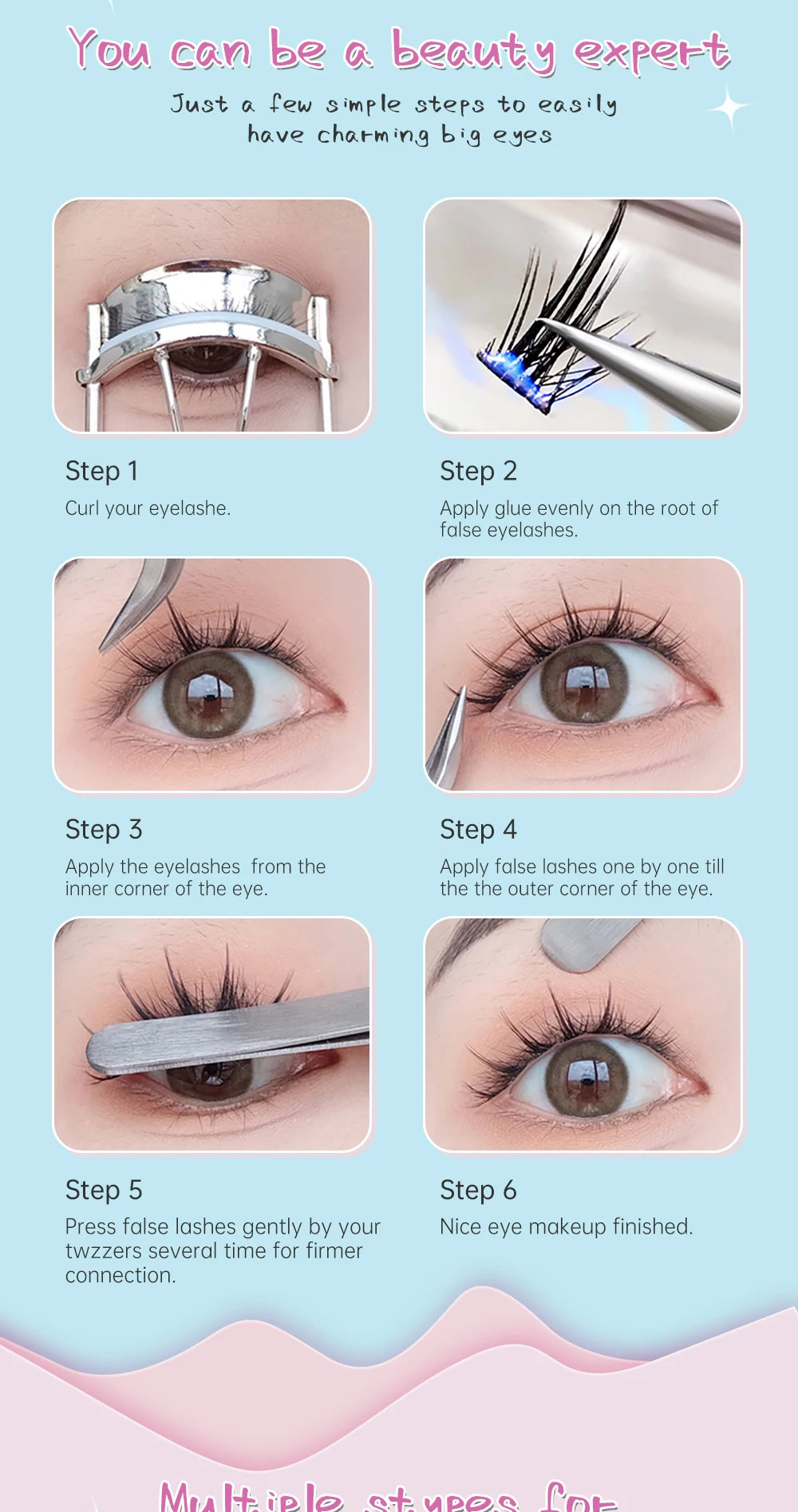 Manga Lashes – dolly & cat eye klusterfransar