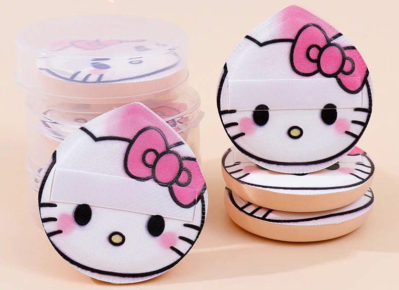 Hello Kitty Makeup Sponge 4-pack – supermjuk puff för foundation & BB-cream
