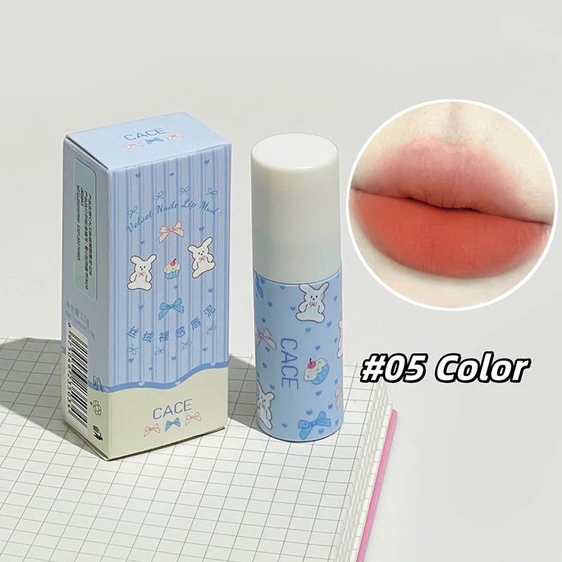 Little Bunny Lip Mud Set – matt läppset med sammetslen nude-textur & söt kanin-design