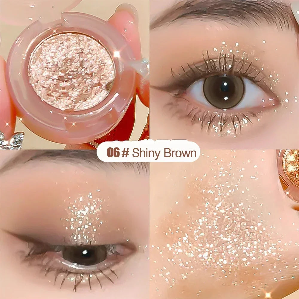 Diamond Glitter Eyeshadow – vattenfast singelögonskugga med intensiv glans & lång hållbarhet