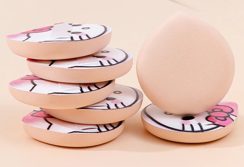 Hello Kitty Makeup Sponge 4-pack – supermjuk puff för foundation & BB-cream