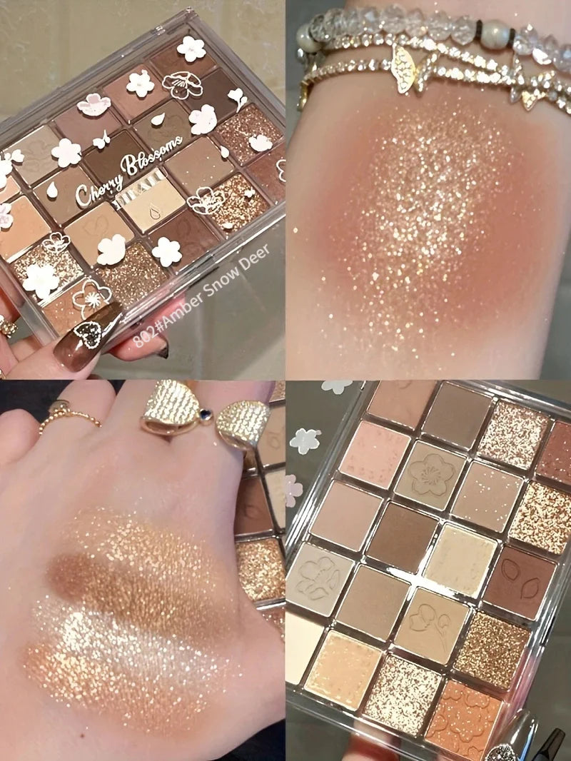 Evening Cherry Dance – 20-färgs ögonskuggspalett