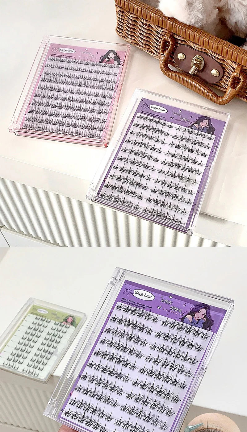 Gege Bear no-glue lösögonfransar – enkel 3-stegs applicering