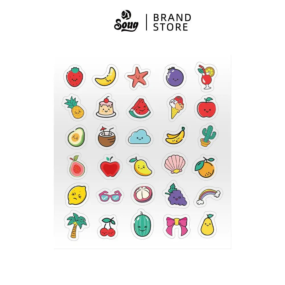 Cute Food Acne Patch – 120 st roliga acneplåster med fruktmotiv, behandlar & täcker finnar