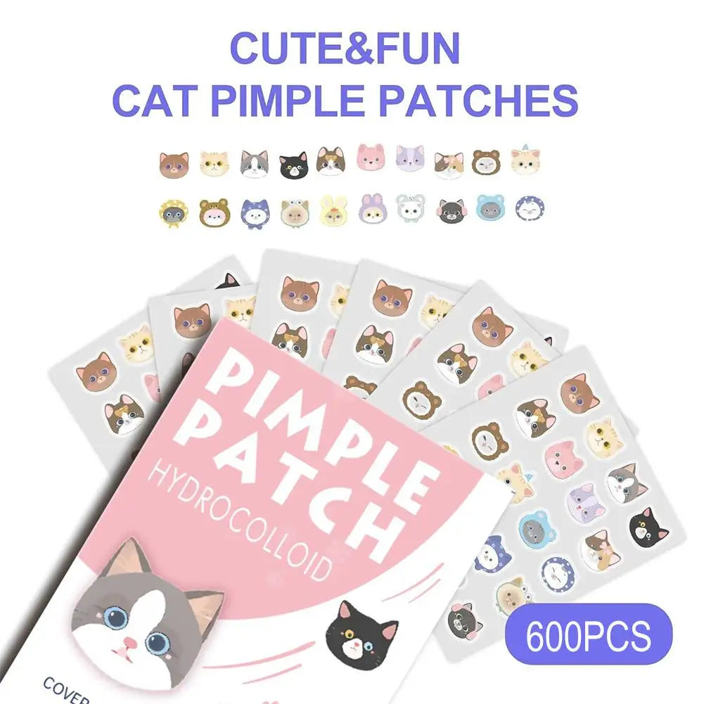 Kawaii Cat Acne Patches – söta kattformade acneplåster