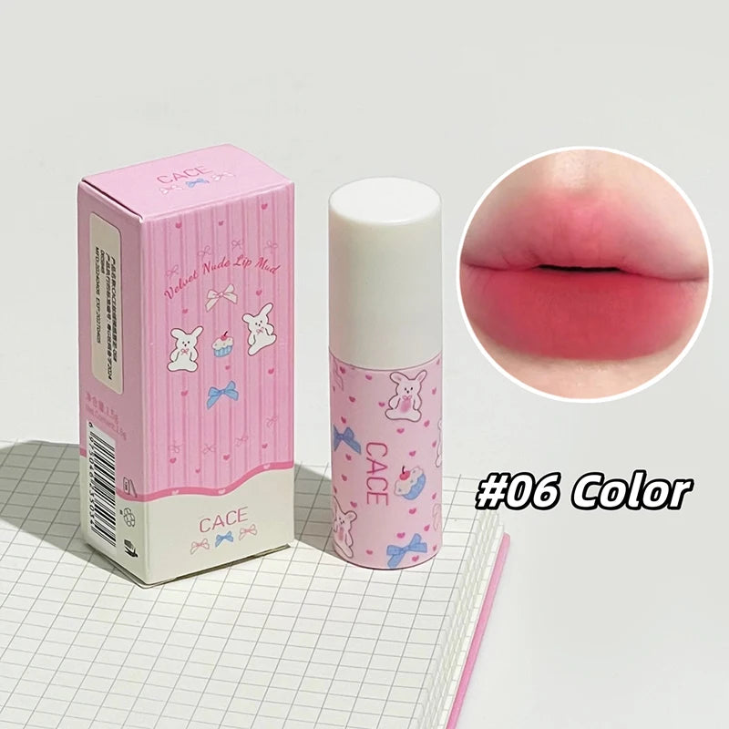 Little Bunny Lip Mud Set – matt läppset med sammetslen nude-textur & söt kanin-design