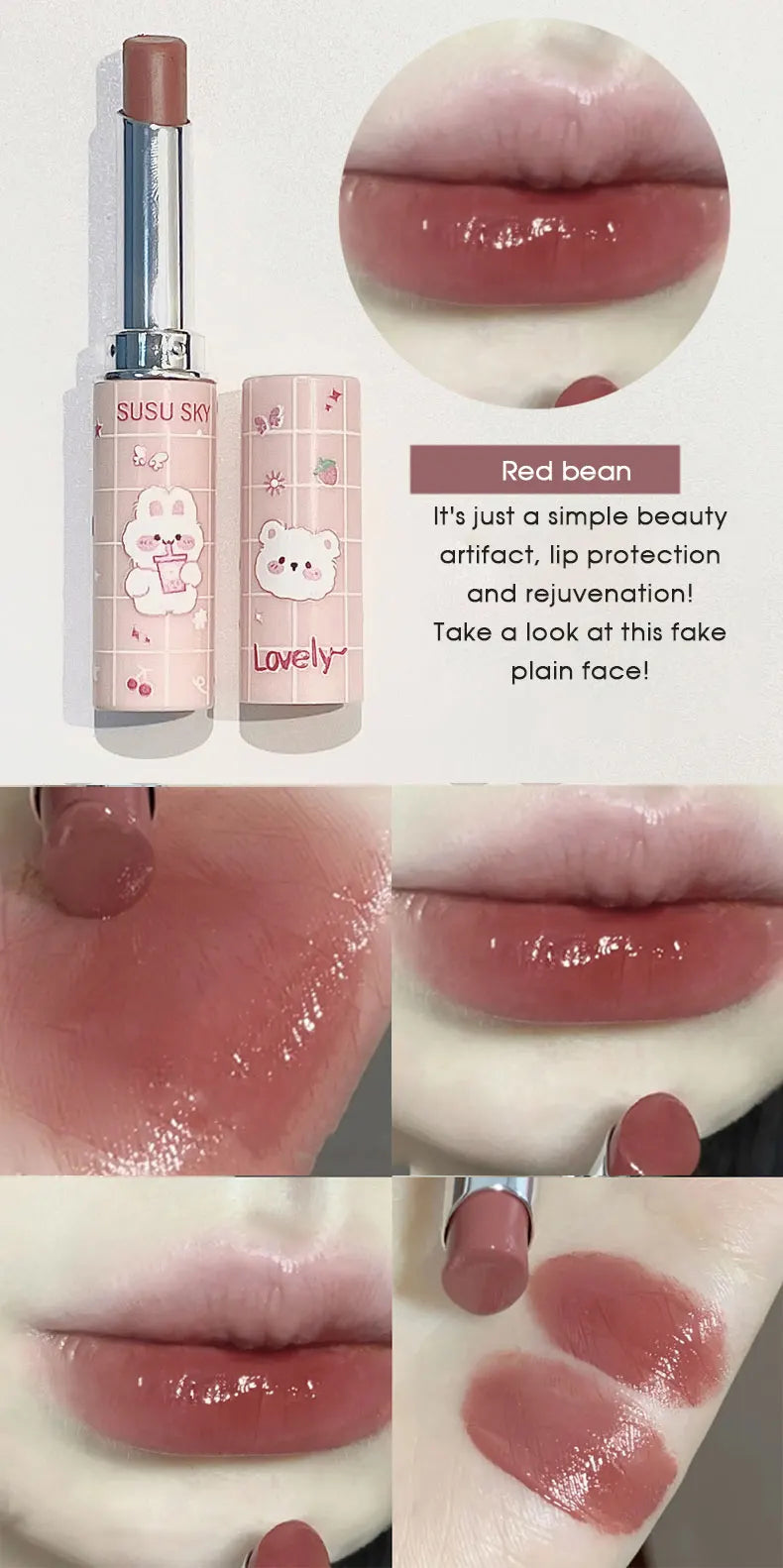 Cute Paradise Lipstick – återfuktande läppstift med färg & vård i ett