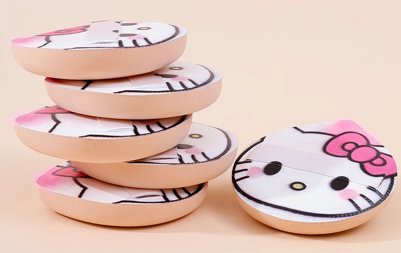 Hello Kitty Makeup Sponge 4-pack – supermjuk puff för foundation & BB-cream