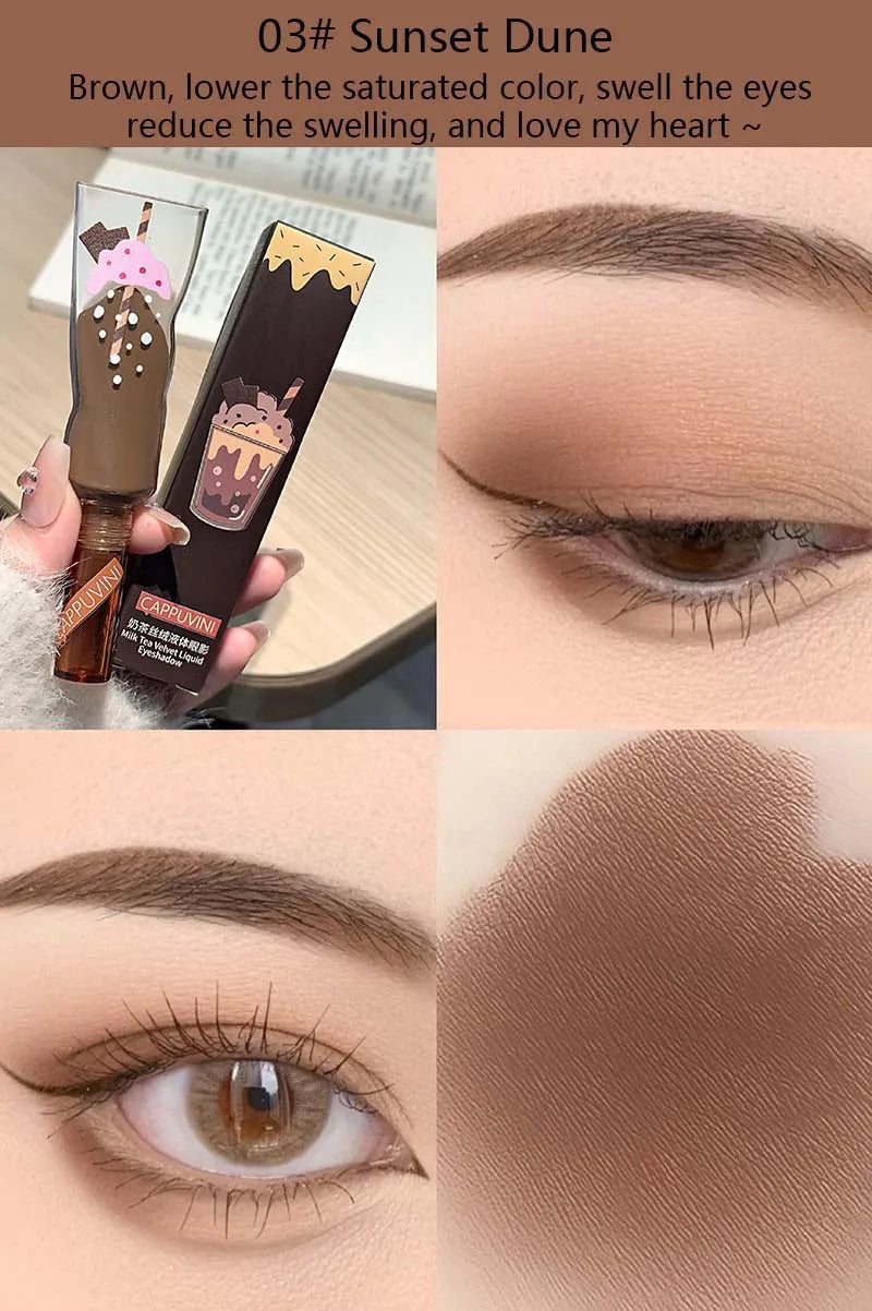 Milk Tea – flytande matt ögonskugga