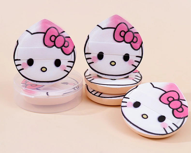 Hello Kitty Makeup Sponge 4-pack – supermjuk puff för foundation & BB-cream