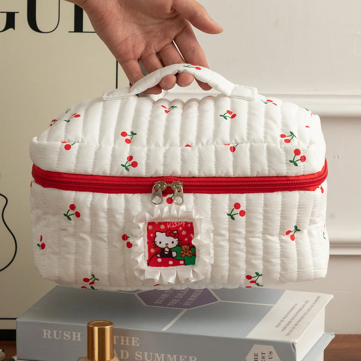 Cute Cat Makeup Bag – stor sminkväska med kawaii design