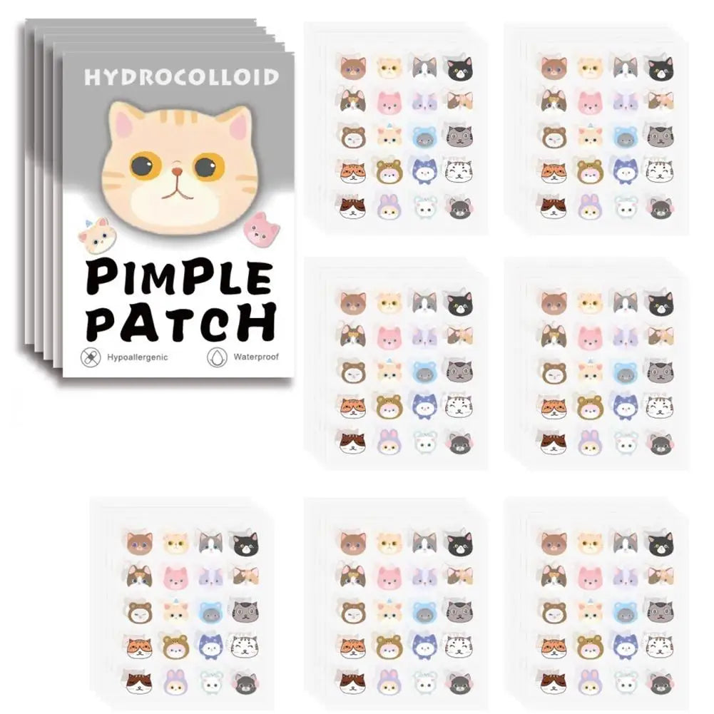 Kawaii Cat Acne Patches – söta kattformade acneplåster