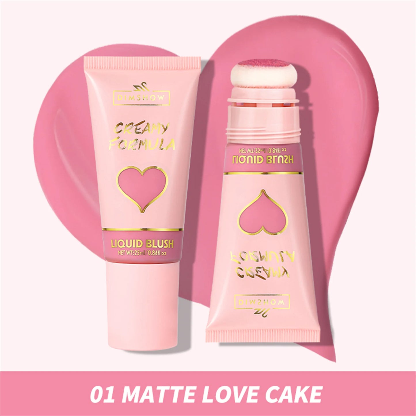 Velvet Blush – 6-färgs sponge head rouge för kinder & läppar