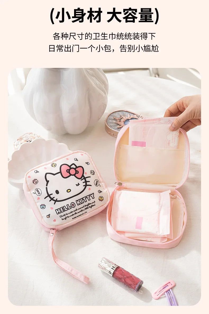 Kawaii Hello Kitty & Kuromi Makeup Bag – söt sminkväska för vardag & resa