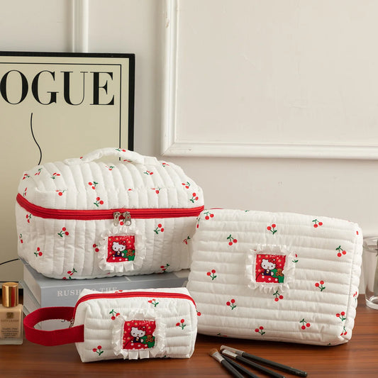 Cute Cat Makeup Bag – stor sminkväska med kawaii design