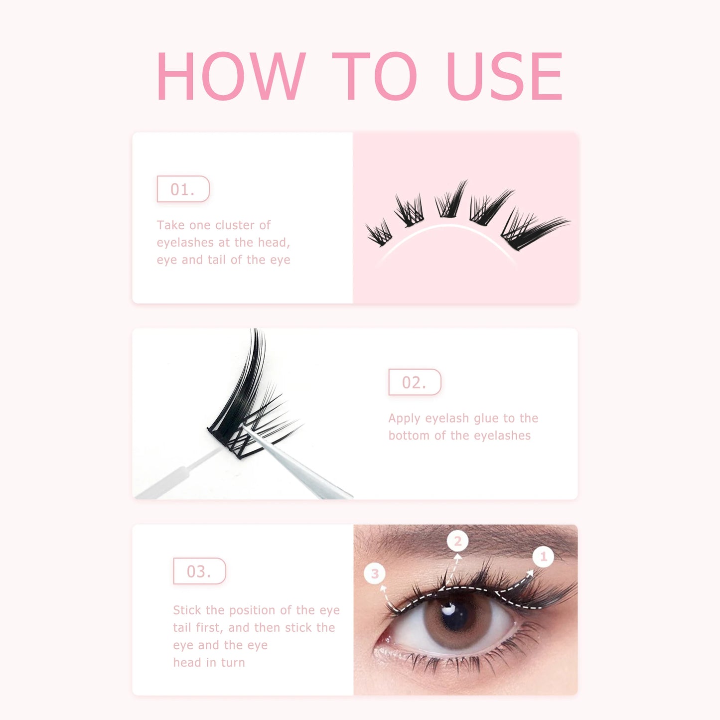 Puppy Lashes Fox Series – segmenterade lösögonfransar