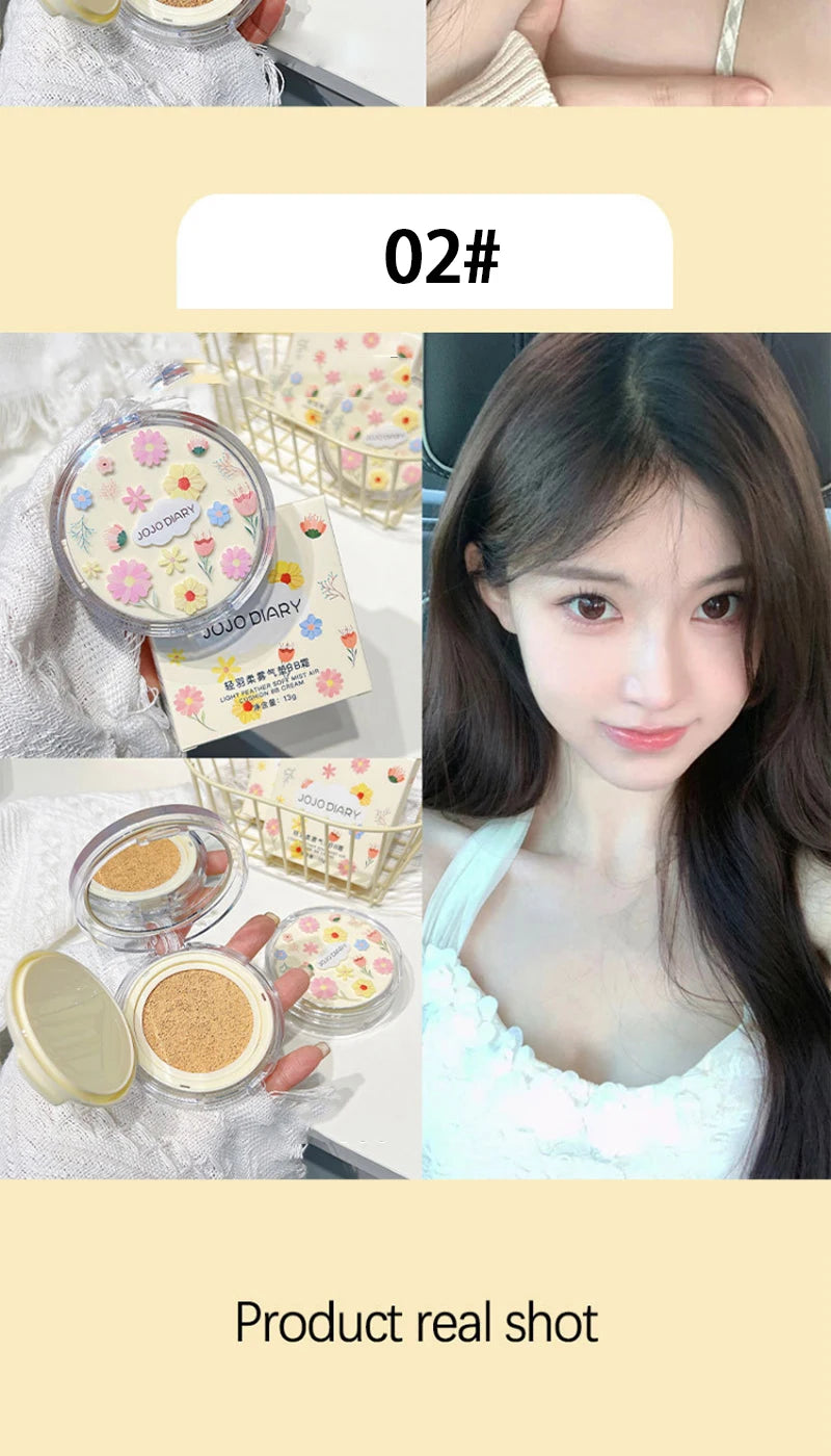 NekoGlow BB Cushion Foundation – kawaii air cushion för flawless hud