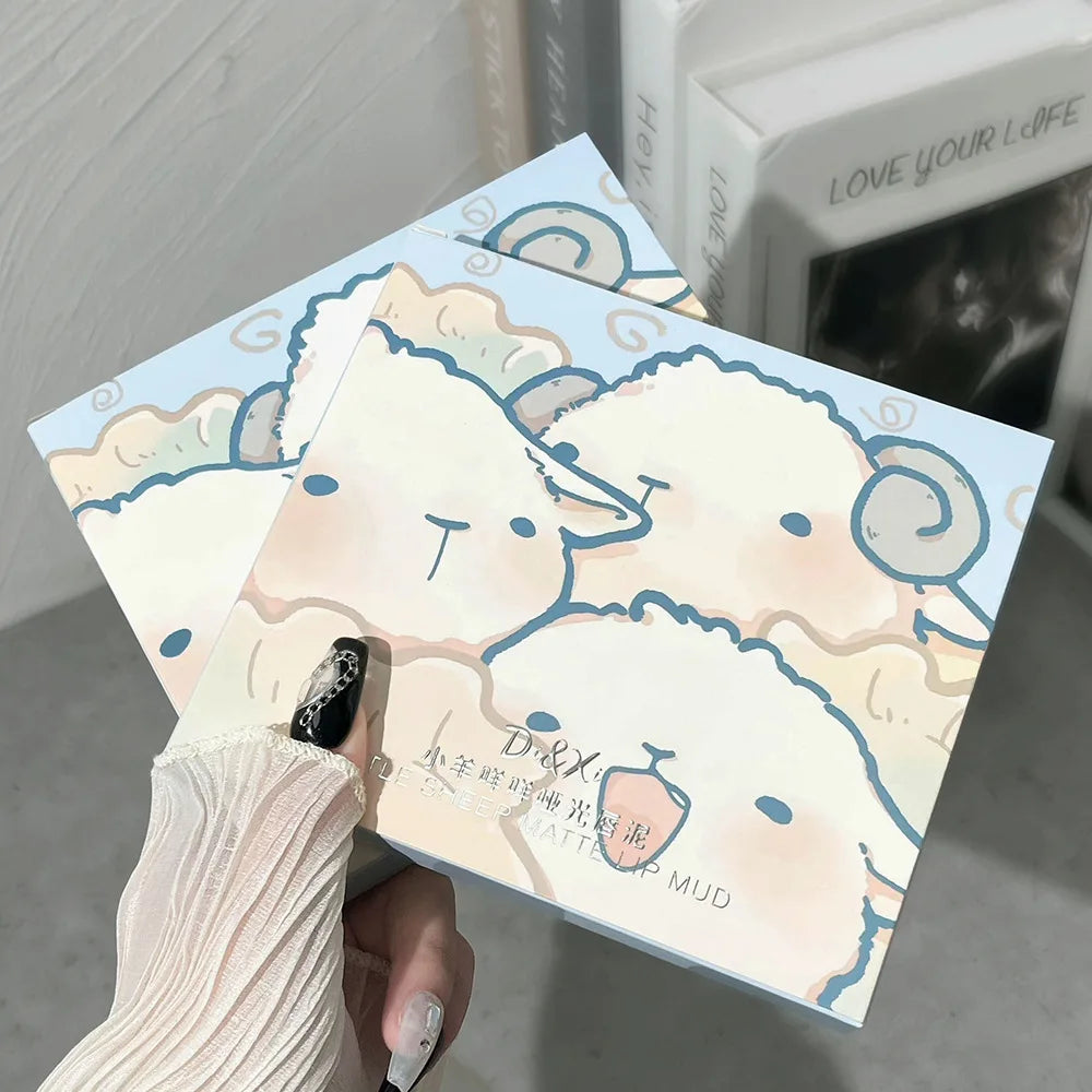 6-pack kawaii läppstiftset – koreansk makeup i matta nyanser