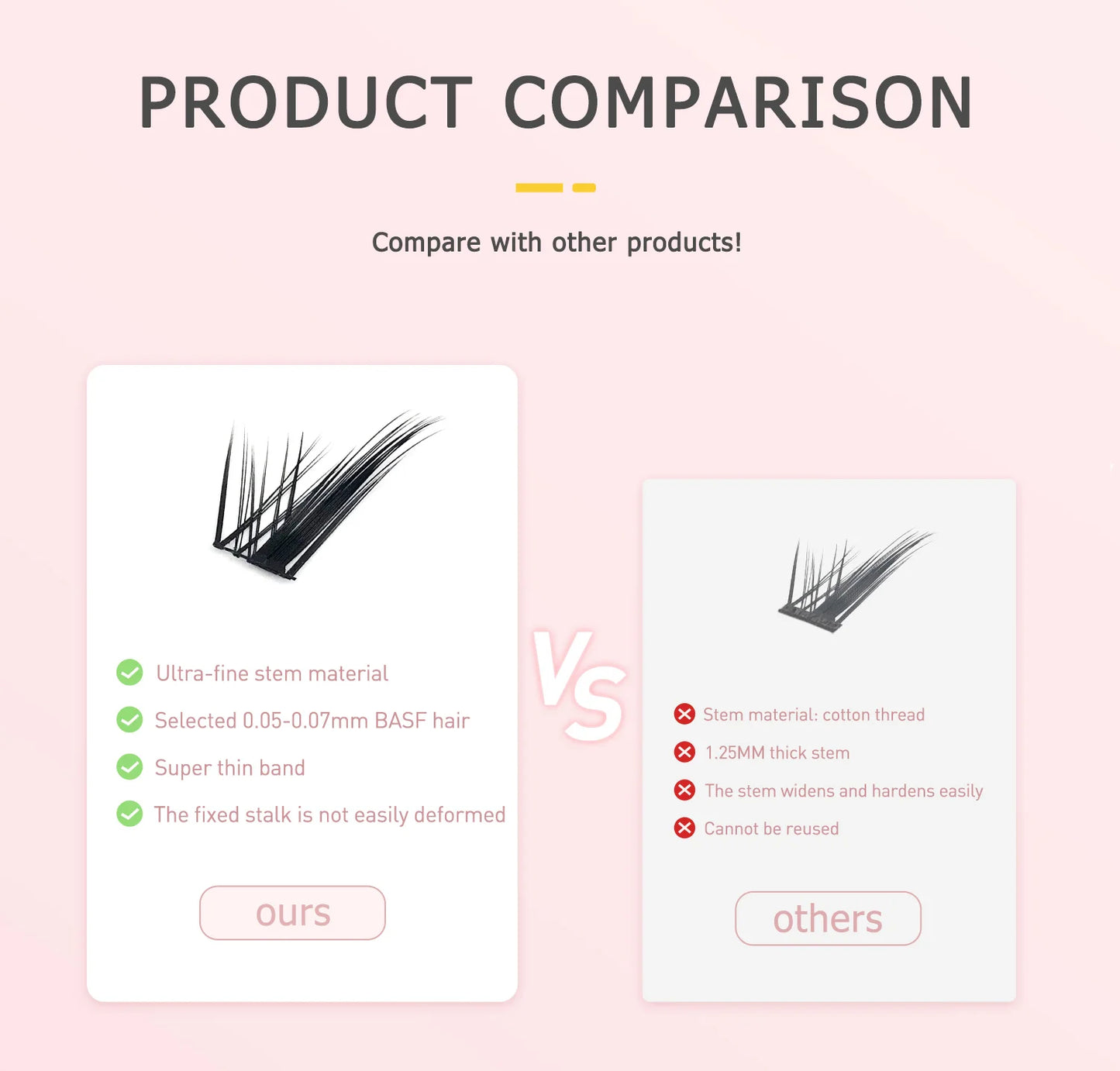 Puppy Lashes Fox Series – segmenterade lösögonfransar